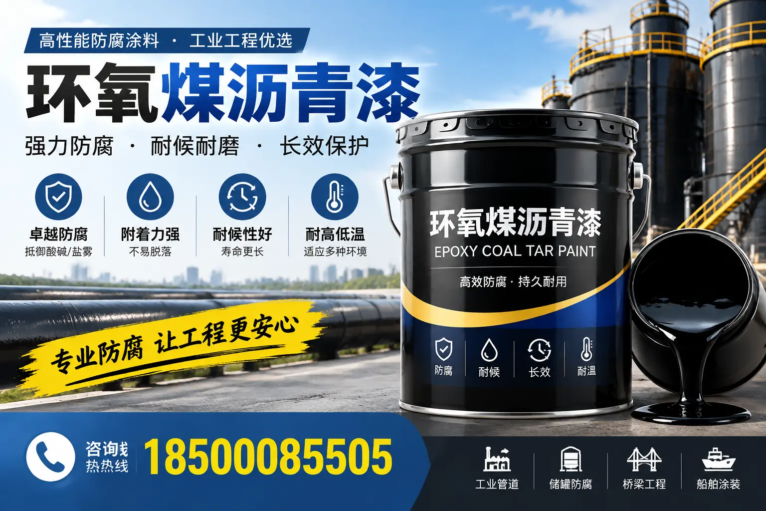 环氧煤沥青漆的施工方法与注意事项,确保在唐山顺利完成